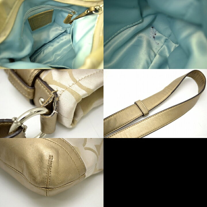 楽天市場】【バッグ】COACH コーチ シグネチャー ダッフル キャンバス  