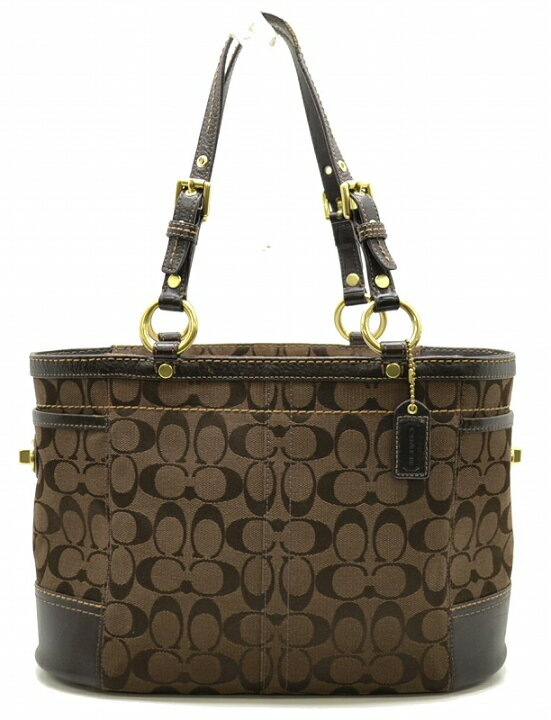 楽天市場】【中古】【バッグ】COACH コーチ ハンプトンズ シグネチャー 