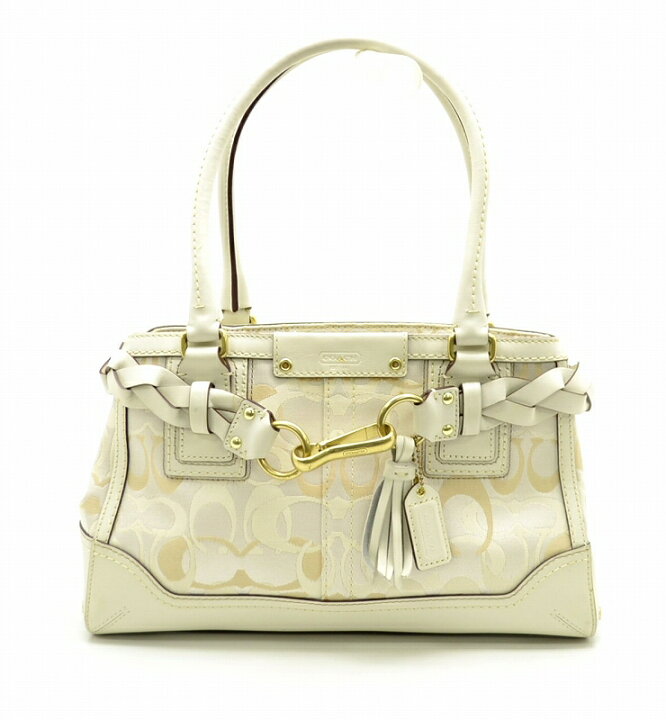楽天市場】【中古】【バッグ】COACH コーチ シグネチャー ミディアム 