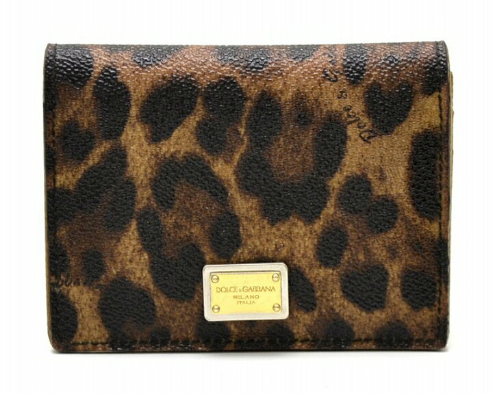 Dolce & Gabbana ヒョウ柄 カードケース（楽天市場】【中古 