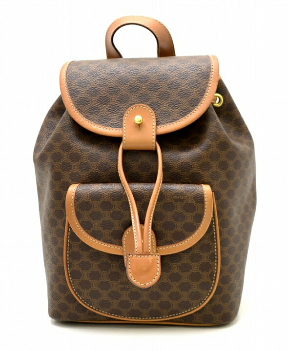 楽天市場】【中古】【バッグ】CELINE セリーヌ マカダム柄 巾着 バック  