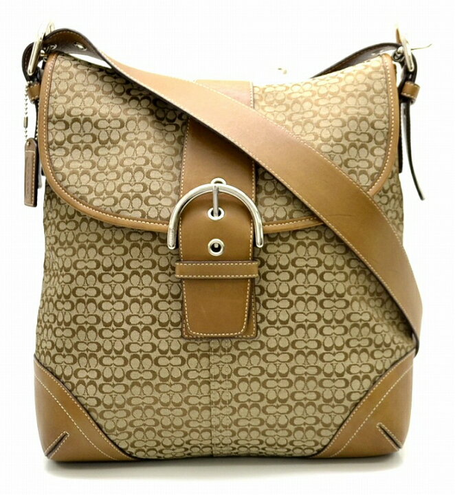 楽天市場】【中古】【バッグ】COACH コーチ ミニシグネチャー ダッフル 
