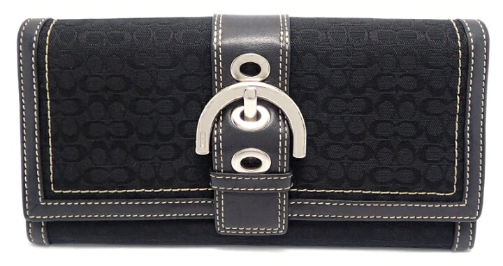 楽天市場】【中古】【財布】COACH コーチ ミニシグネチャー 2つ折 