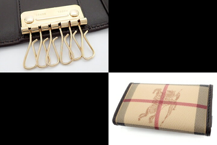 楽天市場】【未使用品】BURBERRY バーバリー キーケース 6連キーケース 