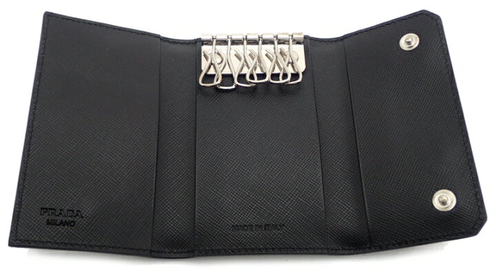 楽天市場】【未使用品】PRADA プラダ 6連キーケース キーケース 