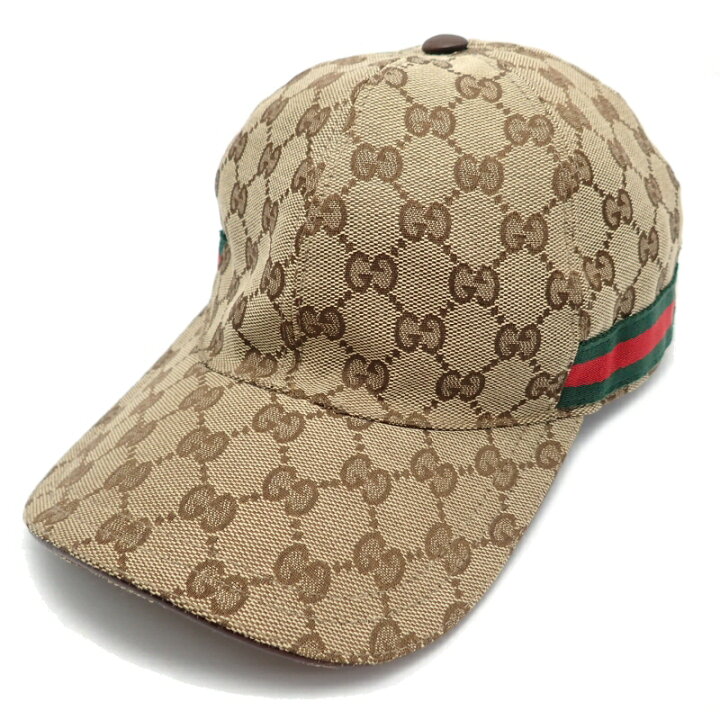 楽天市場】【中古】【財布】GUCCI グッチ GGキャンバス キャップ 帽子 