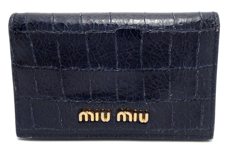 楽天市場】【バッグ】Miu Miu ミュウ ミュウ カードケース 名刺入れ 
