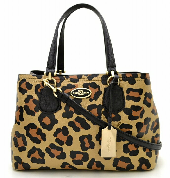 楽天市場】【バッグ】COACH コーチ レオパード柄 ハンドバッグ 2WAY  