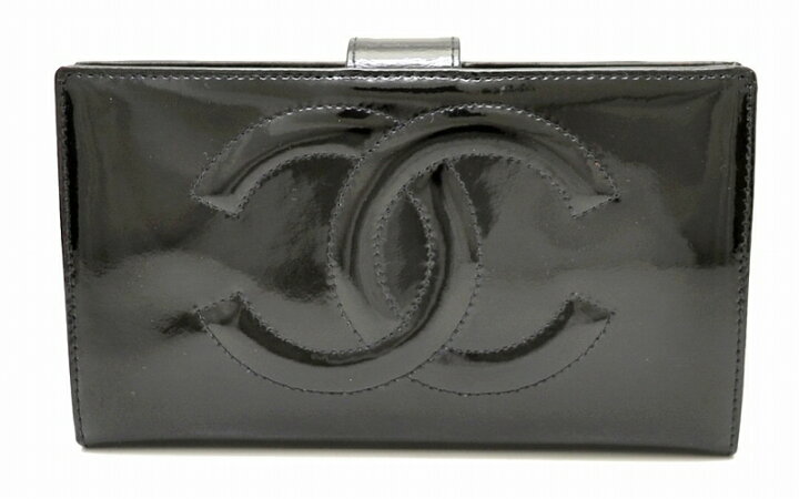 楽天市場】【未使用品】【財布】CHANEL シャネル パテント エナメル 