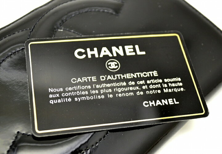 楽天市場】【未使用品】【財布】CHANEL シャネル パテント エナメル 