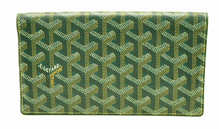 楽天市場】【財布】GOYARD ゴヤール 2つ折長財布 ヘリンボーン柄 緑  