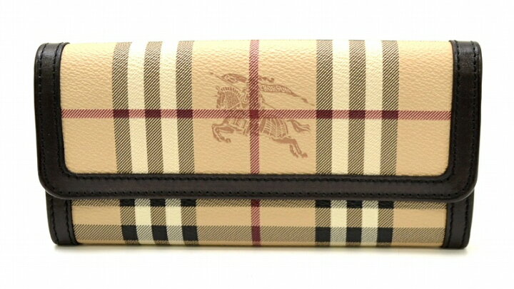 楽天市場】【バッグ】BURBERRY バーバリー 2つ折り長財布 チェック柄 