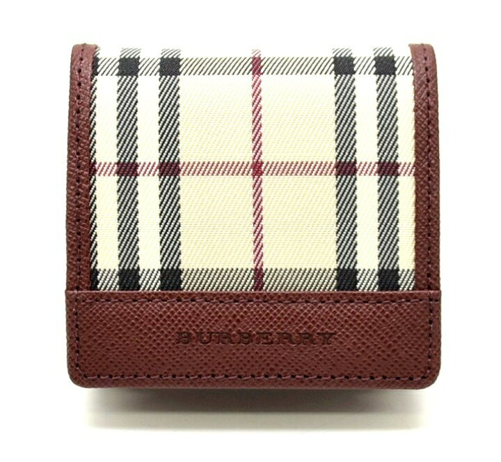 バーバリー BURBERRY コインケース 財布 レザー PVC レディース  