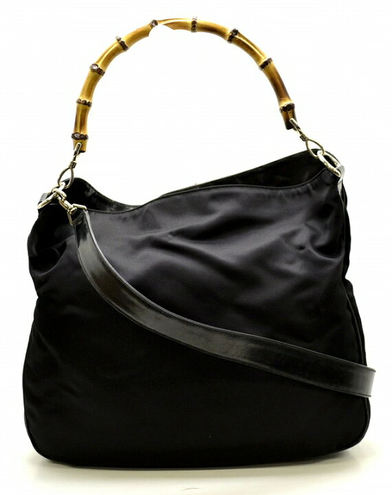 楽天市場】【バッグ】GUCCI グッチ バンブー ナイロン レザー 2WAY  