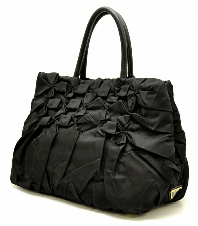 楽天市場】【バッグ】PRADA プラダ ハンドバッグ プリーツ ギャザー  