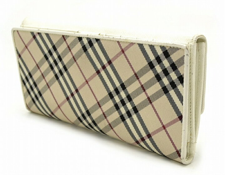 楽天市場】【バッグ】BURBERRY バーバリー 2つ折り 長財布 ダブル 