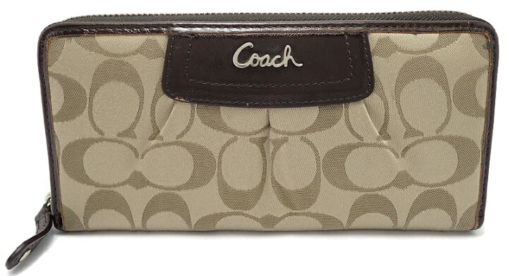 楽天市場】【財布】COACH コーチ シグネチャー ラウンドファスナー 長 