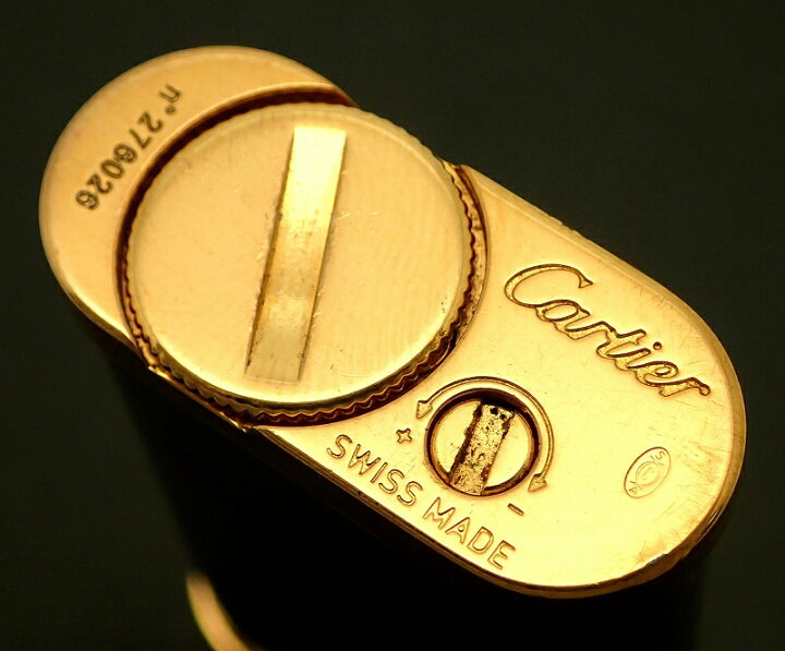 楽天市場】Cartier カルティエ ガスライター サントス ゴールド色  