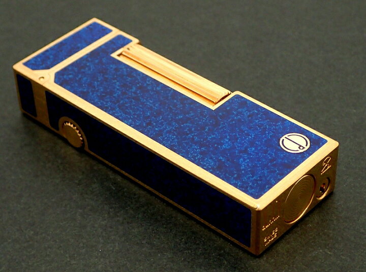 美品□Dunhill ダンヒル ラッカー マーブル柄 スクエア ローラー式  