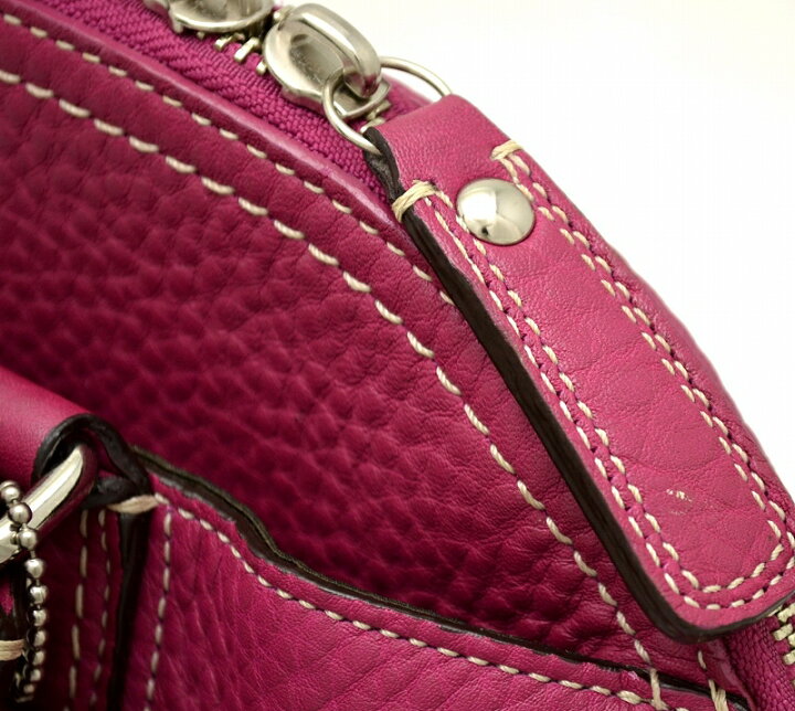 楽天市場】【バッグ】COACH コーチ ハンプトンズ レザー サッチェル 