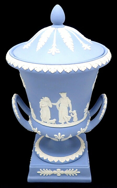 楽天市場】WEDGWOOD ウェッジウッド ジャスパー 蓋付き花瓶 フタ付き  