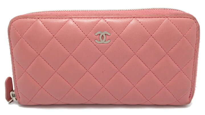 楽天市場】【財布】CHANEL シャネル マトラッセ ラウンドファスナー 長  