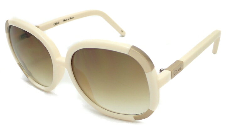 楽天市場】Chloe クロエ サングラス ブラウングラデーション 白 オフ  