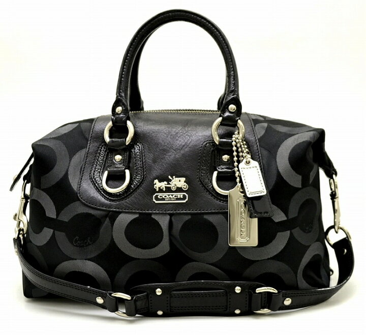 楽天市場】【バッグ】COACH コーチ マディソン オプアート 2WAY  