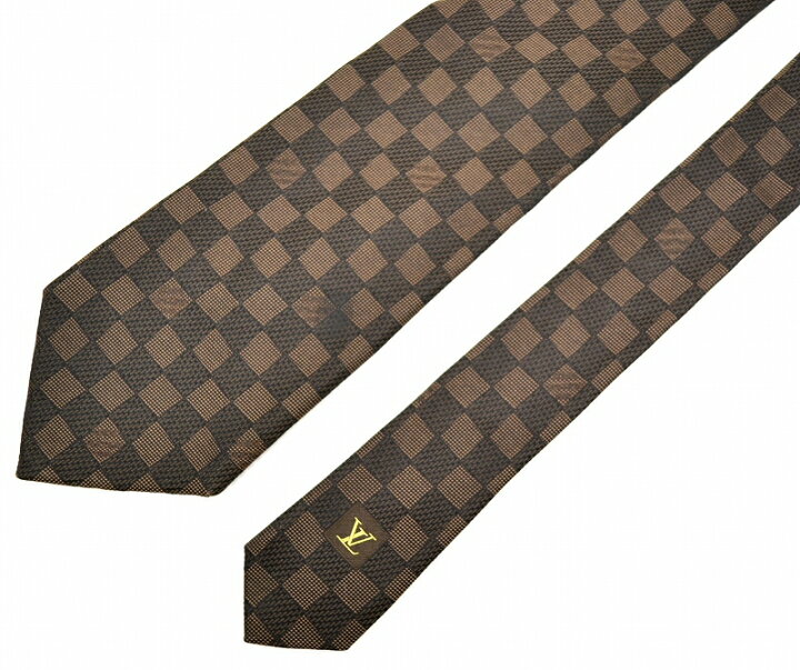 楽天市場】LOUIS VUITTON ルイ ヴィトン ネクタイ クラヴァット ダミエ  