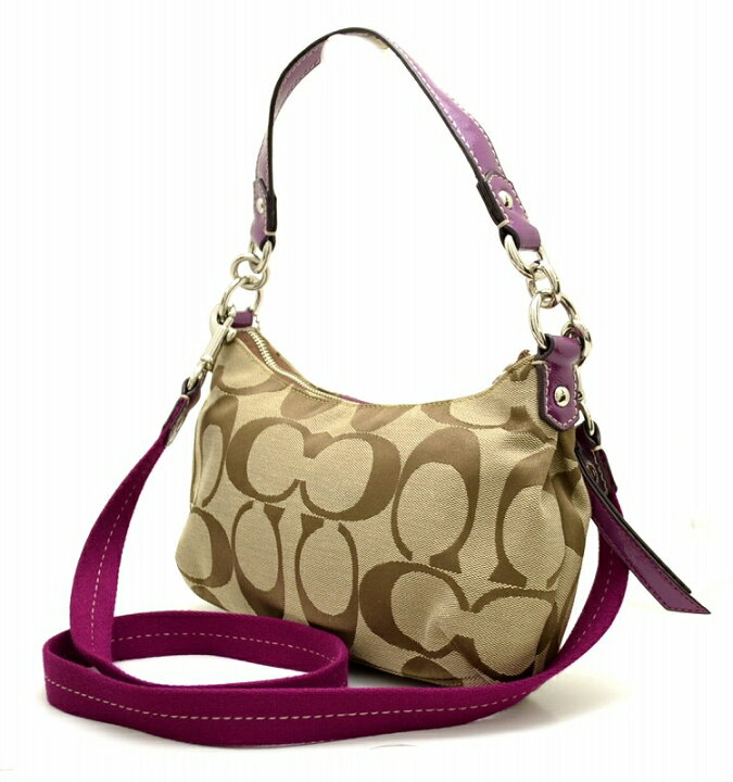 楽天市場】【バッグ】COACH コーチ シグネチャー ストライプ デミ  