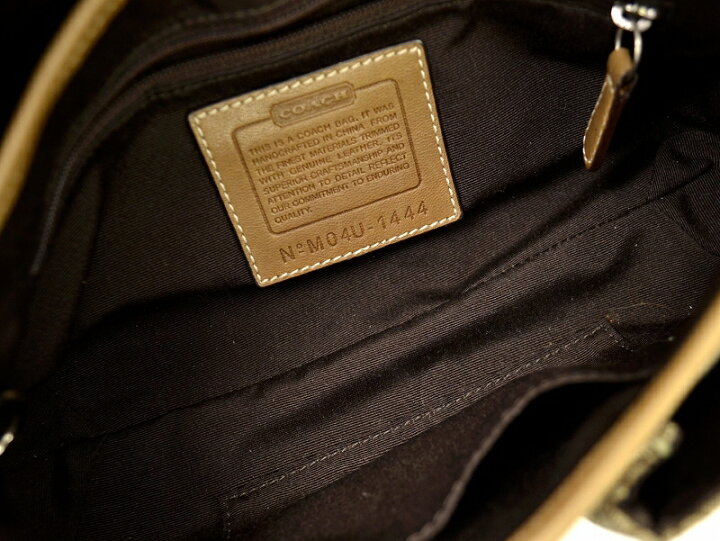 楽天市場】【バッグ】COACH コーチ ミニシグネチャー ミニハンドバッグ 