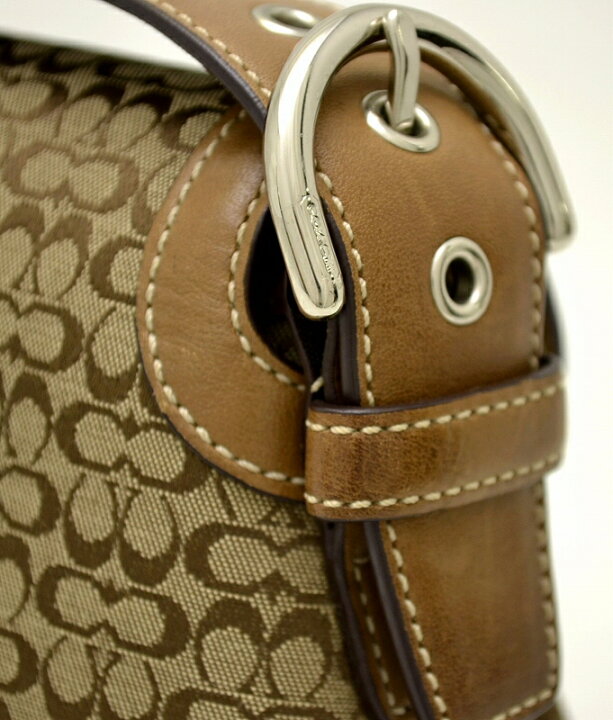 楽天市場】【バッグ】COACH コーチ ミニシグネチャー ミニハンドバッグ 