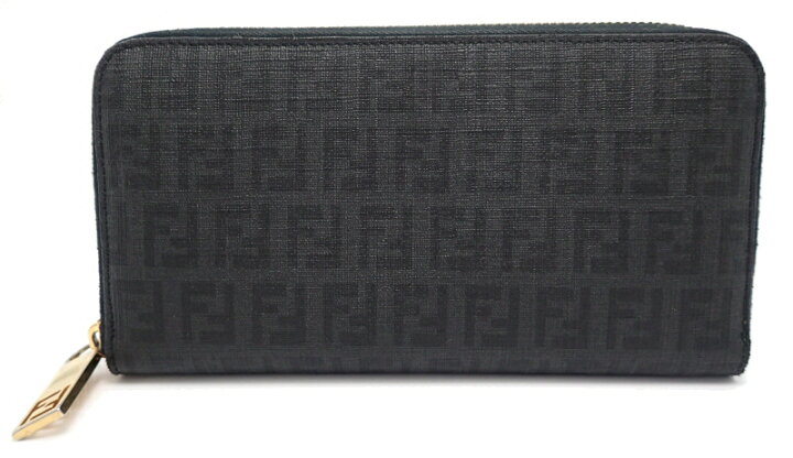 楽天市場】【財布】FENDI フェンディ ズッカ柄 ラウンドファスナー 長  