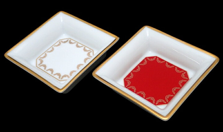 楽天市場】【未使用品】Cartier カルティエ ミニトレイ 小皿 食器 