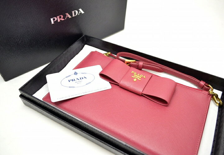 楽天市場】【未使用品】【バッグ】PRADA プラダ フラット ポーチ 