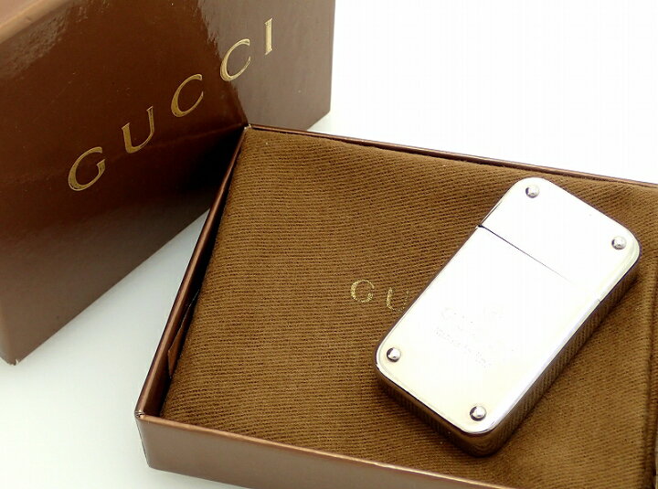 楽天市場】GUCCI グッチ ライター ガスライター シルバー【中古】【k 