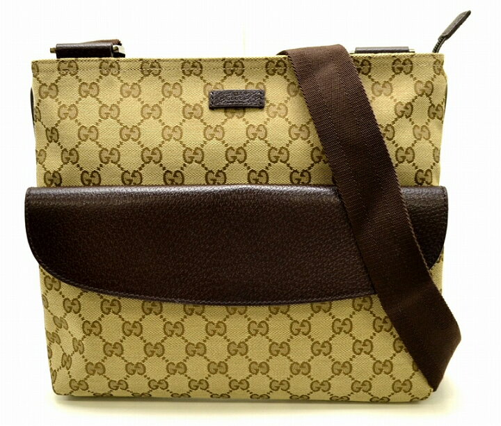 楽天市場】【バッグ】GUCCI グッチ GGキャンバス レザー ショルダー 