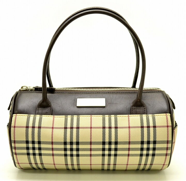 楽天市場】【バッグ】BURBERRY バーバリー ハンドバッグ 筒型  