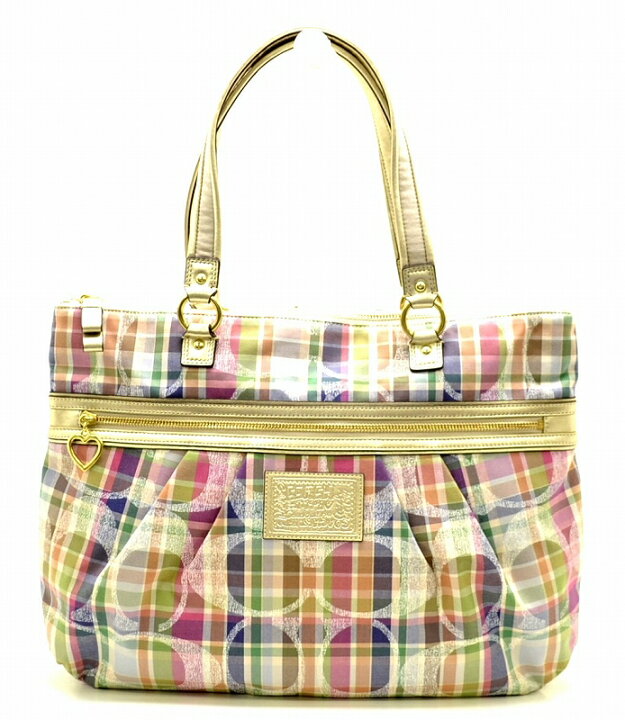 楽天市場】【バッグ】COACH コーチ シグネチャー マルチカラー  