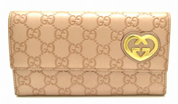 楽天市場】【財布】GUCCI グッチ グッチシマ LOVELY ラブリー 2つ折 長  
