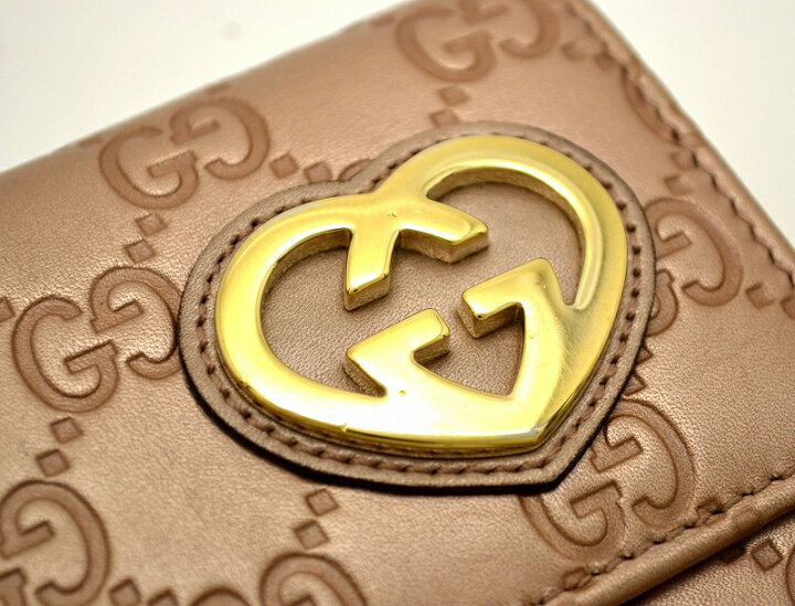 楽天市場】【財布】GUCCI グッチ グッチシマ LOVELY ラブリー 2つ折 長  