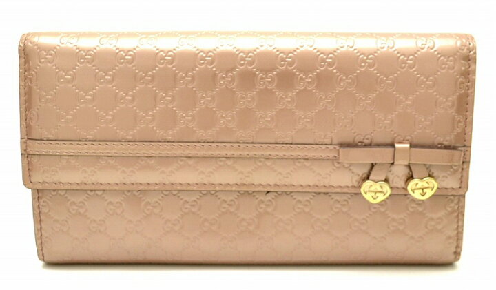 楽天市場】【財布】GUCCI グッチ シャイニーマイクログッチシマ リボン  