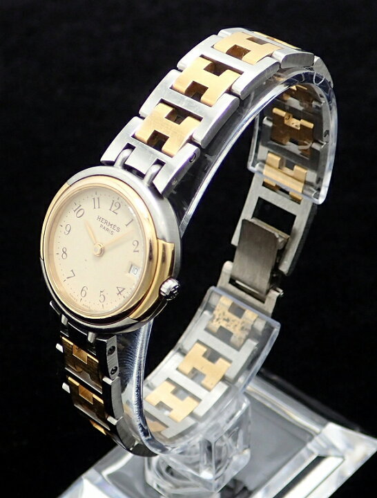 楽天市場】【ウォッチ】HERMES エルメス ウィンザー デイト アイボリー  