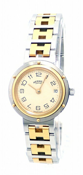 楽天市場】【ウォッチ】HERMES エルメス クリッパー デイト アイボリー  