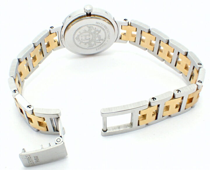 楽天市場】【ウォッチ】HERMES エルメス クリッパー デイト アイボリー  