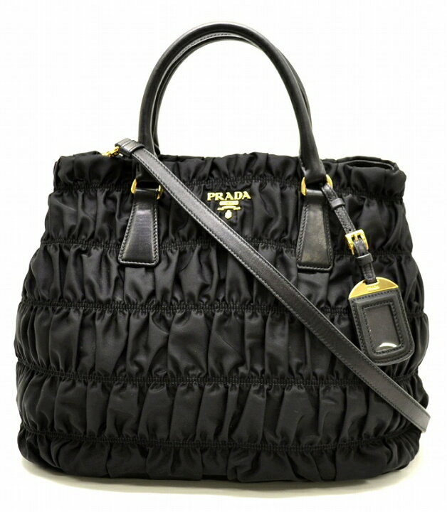 楽天市場】【バッグ】PRADA プラダ ギャザー トートバッグ ショルダー 