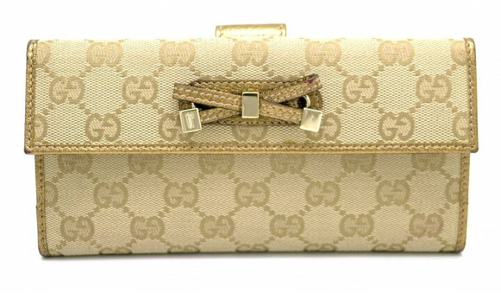 楽天市場】【財布】GUCCI グッチ GGキャンバス 2つ折 Wホック ダブル 