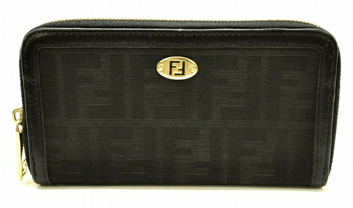 楽天市場】【財布】FENDI フェンディ ズッカ柄 ラウンドファスナー 長 