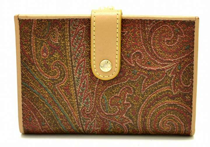 楽天市場】【未使用品】【財布】ETRO エトロ 2つ折 ガマ口財布 がま口 