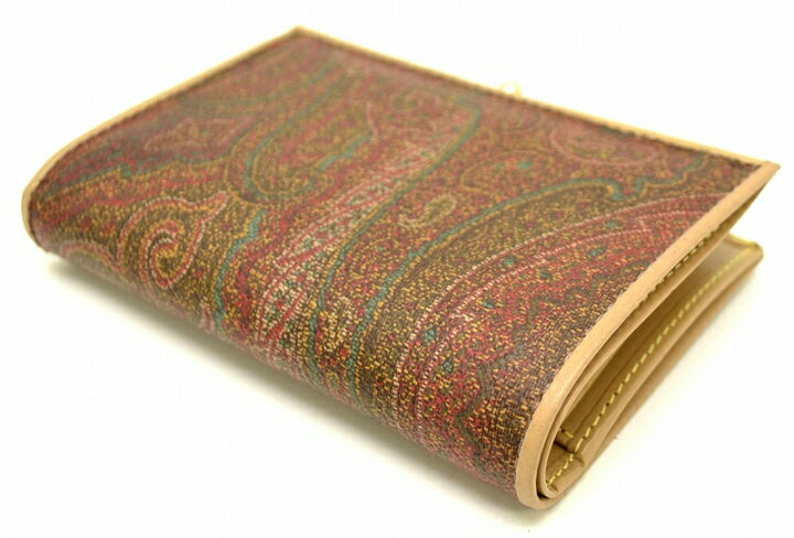 楽天市場】【未使用品】【財布】ETRO エトロ 2つ折 ガマ口財布 がま口 